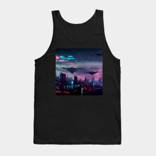 Cyberpunk to Space Tank Top